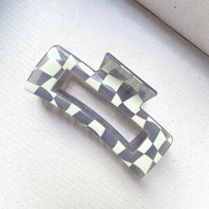 GREY Checkered Claw - Large