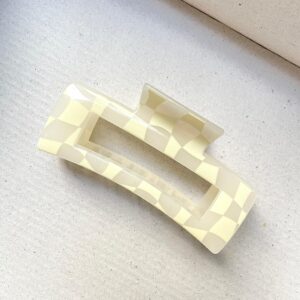 PEARL WHITE Checkered Claw - Large