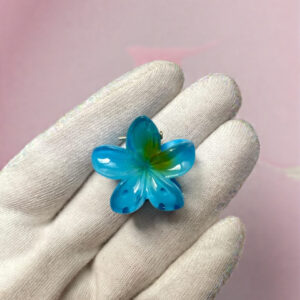 TURQUOISE Daisy flower Clip - Mini