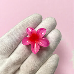 PINK Daisy flower Clip - Mini