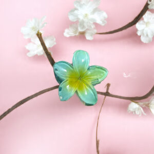 TURQUOISE flower Claw Clip - Small