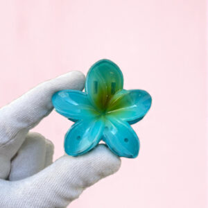 TURQUOISE flower Claw - Medium