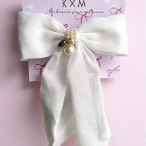 SNOW WHITE - Premium Net Sailor Bow