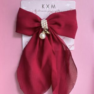 MAROON - Premium Net Sailor Bow