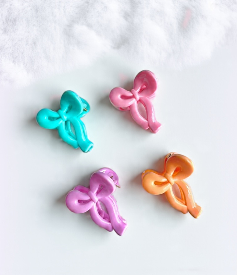 Pack of 4 Coquette Bow Clips - Mini