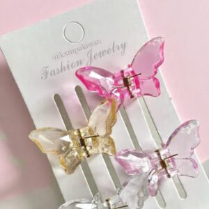 PACK of 4 PASTEL Whimsy Butterfly Clip - Small