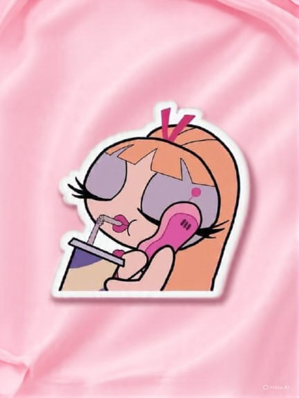 Chill Powerpuff Girl - Laptop Sticker