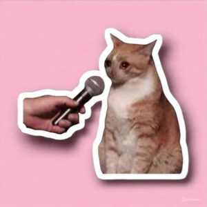 Cat yapping - Laptop Sticker