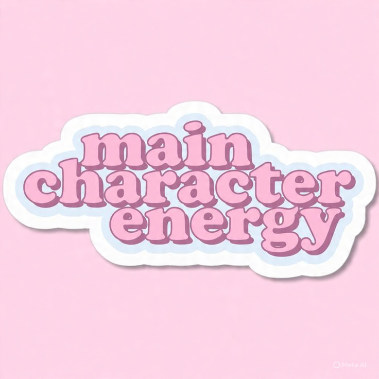 Main Character Energy - Laptop Sticker
