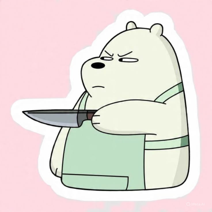 Angry Icebear - Laptop Sticker