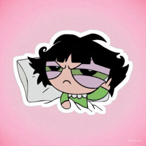 Angry Powerpuff Girl - Laptop Sticker