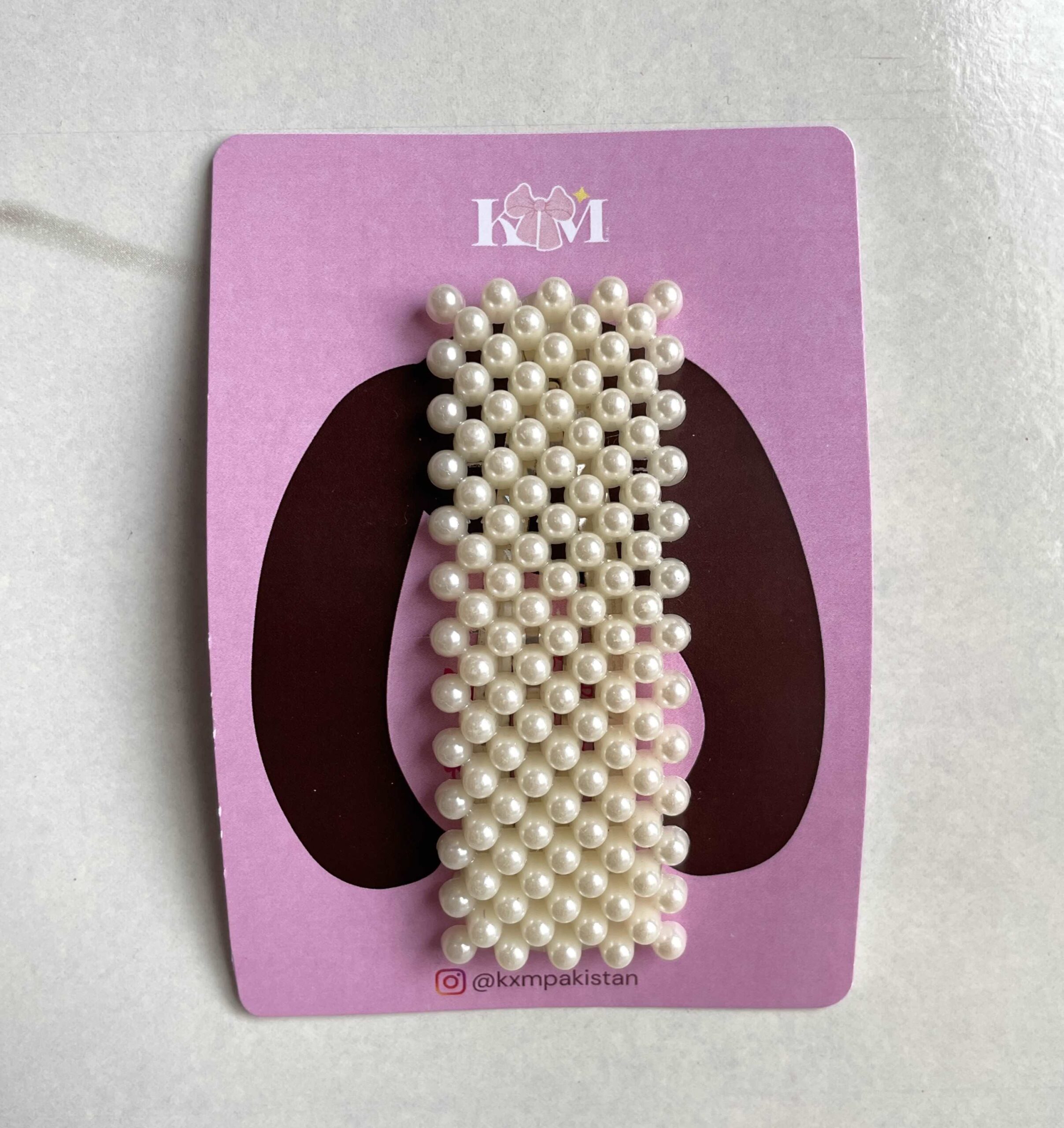 WHITE - Pearl Statement Hair Pin