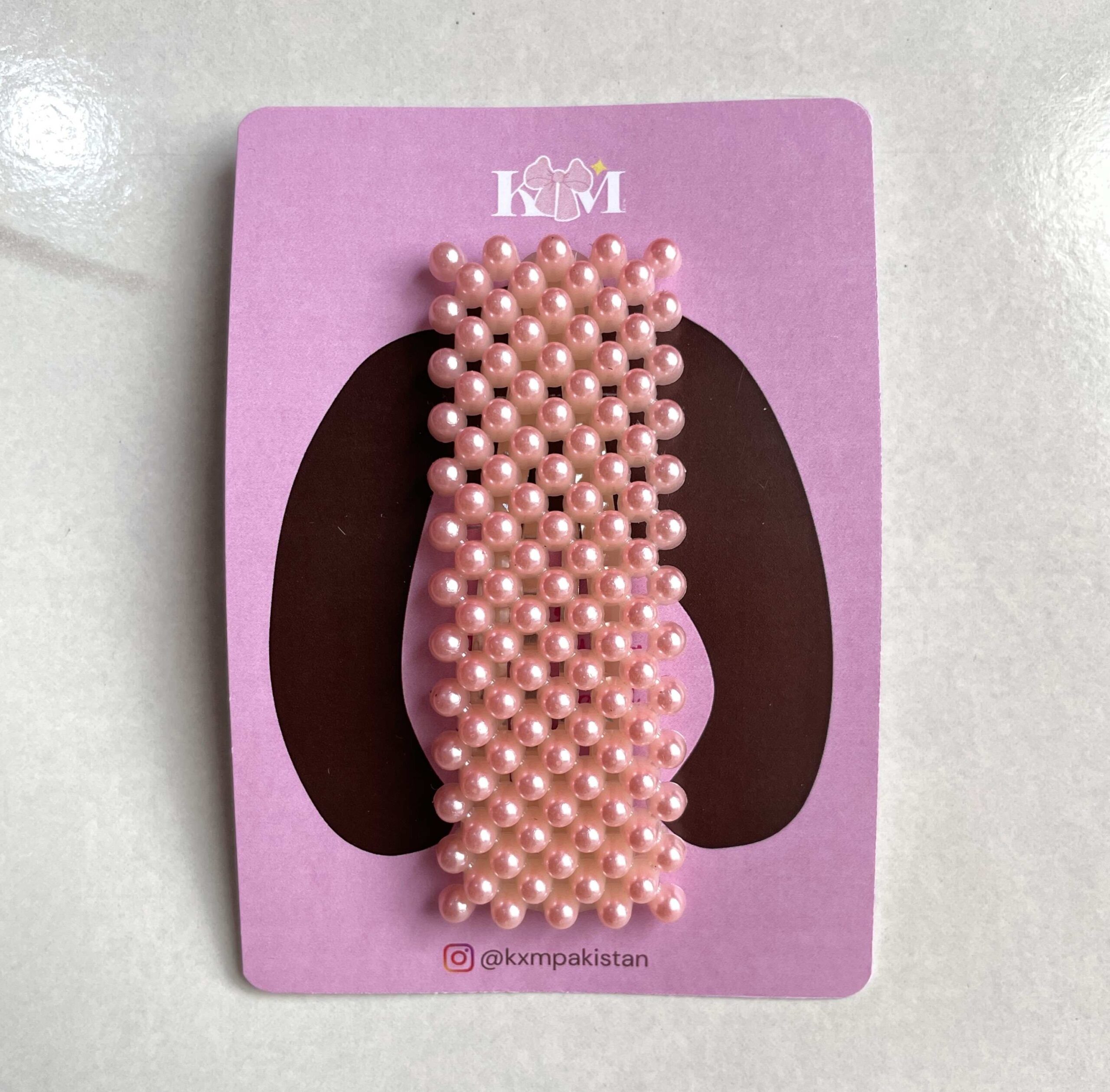 PEACH - Pearl Statement Hair Pin