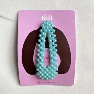 BLUE - Pearl Pointed Hair Pin