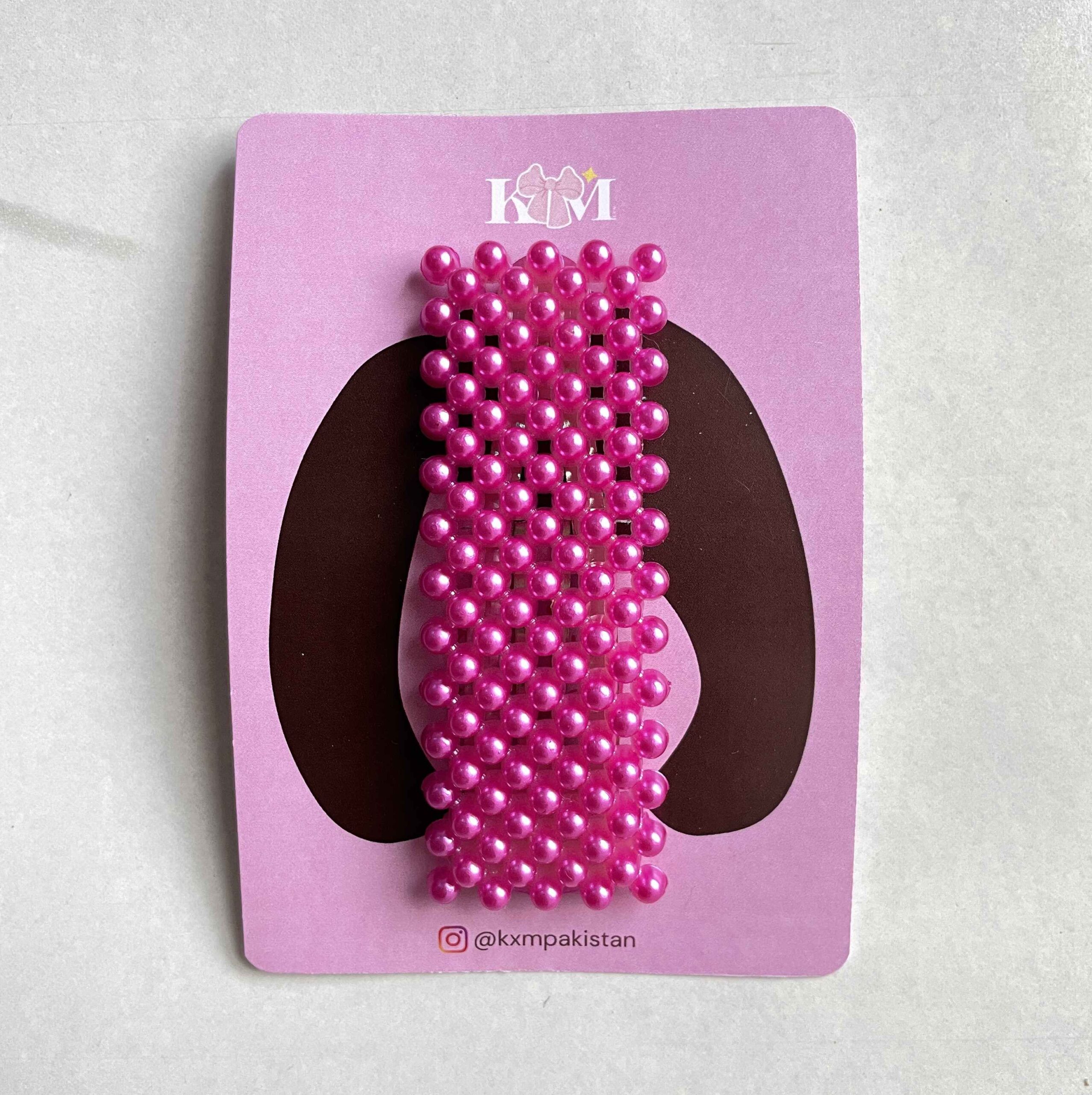 MAGENTA - Pearl Statement Hair Pin