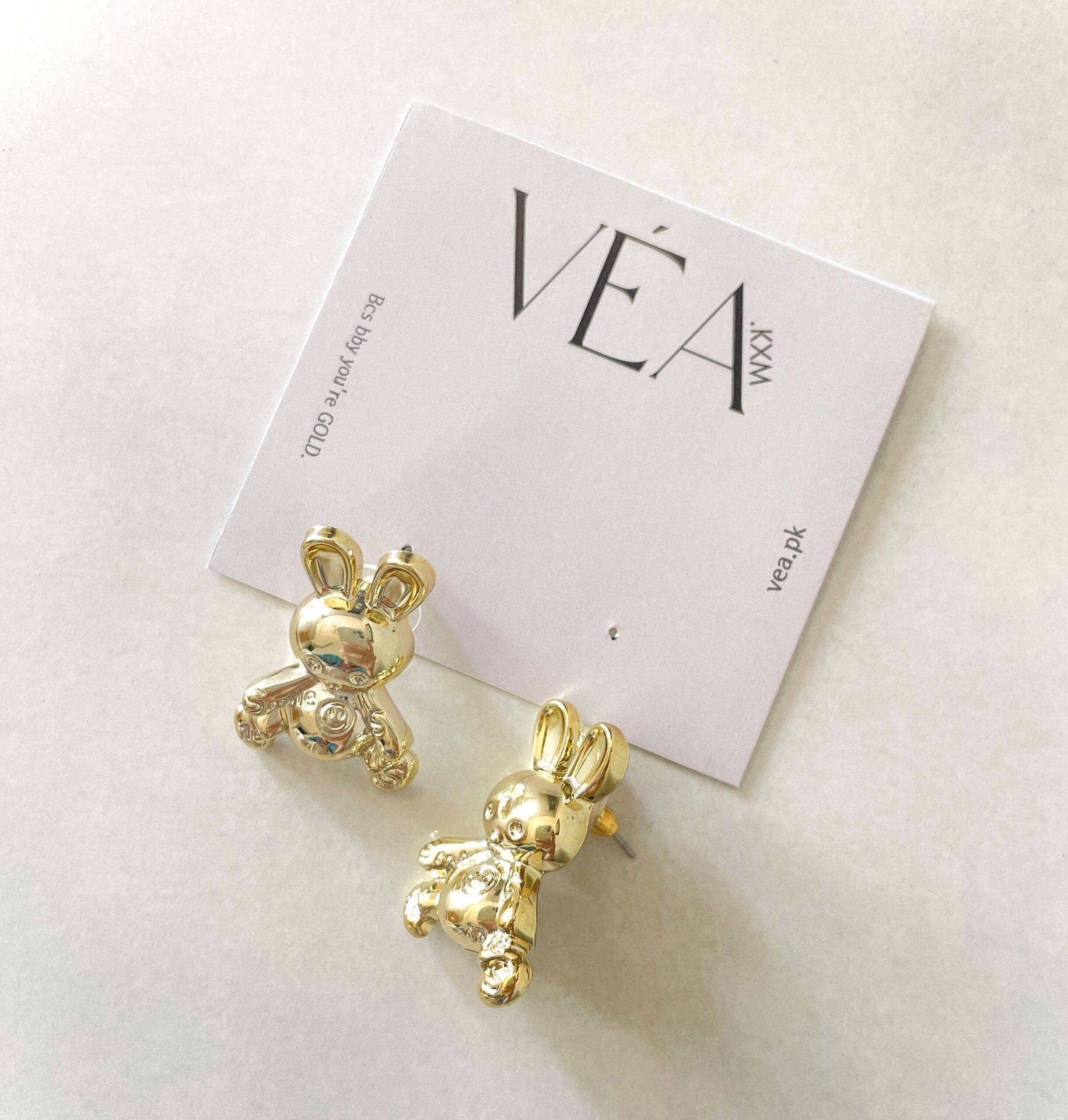 Bunny Golden Earrings
