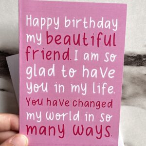 Happy Birthday my beautiful friend - Post Card