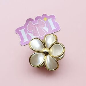 Premium Floral Hair Claw - Large