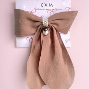 MOCHA BROWN - Premium Net Sailor Bow
