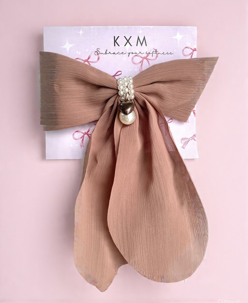 MOCHA BROWN - Premium Net Sailor Bow