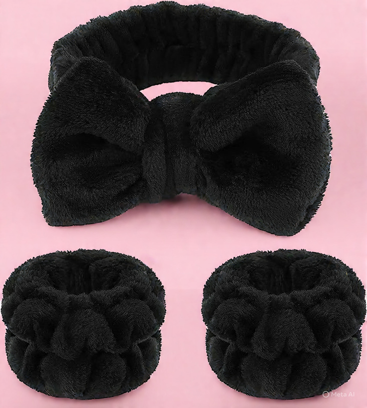 SKINCARE Headband & Wristband Set - Image 3