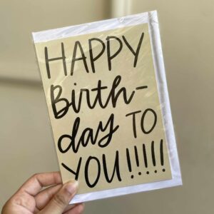 HAPPY BIRTHDAY- Greeting Card