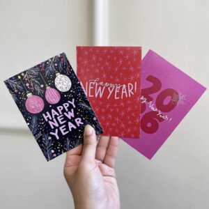 Bundle of 3 - NEW YEAR Post Cards