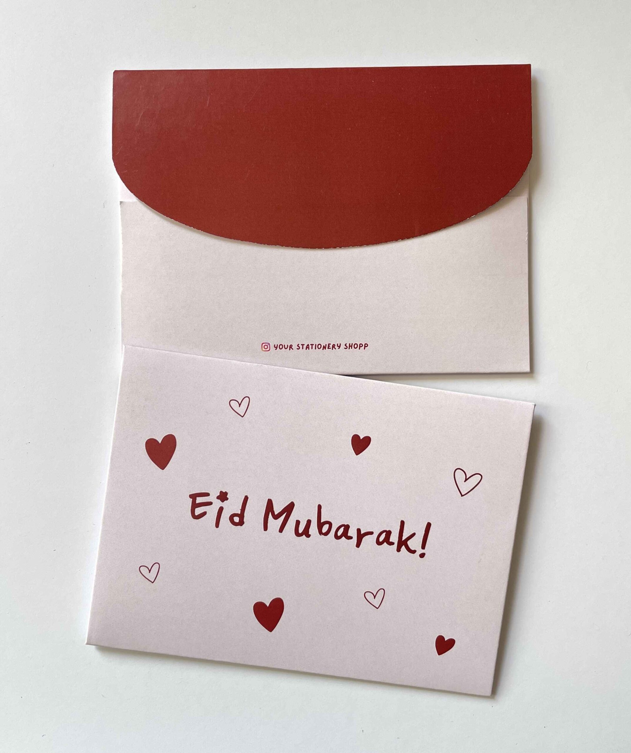 RED Hearts - Eid Cash Envelope