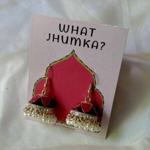 Red-Maroon - Twin Tone Jhumka