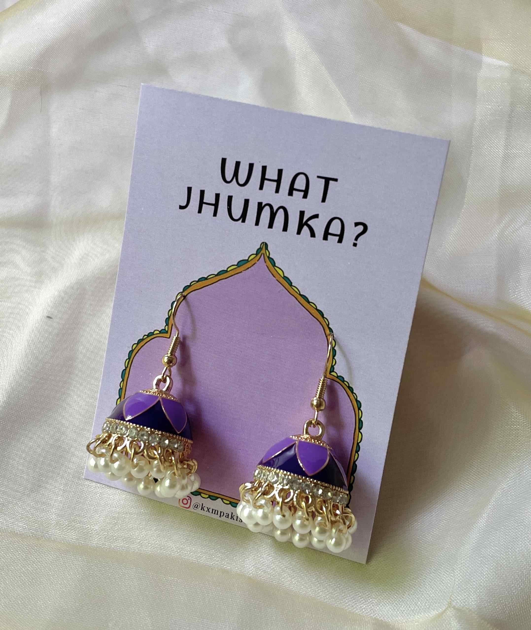 Purple - Twin Tone Jhumka