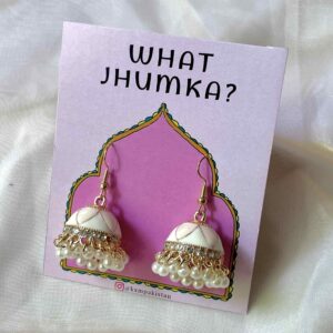 White - Twin Tone Jhumka