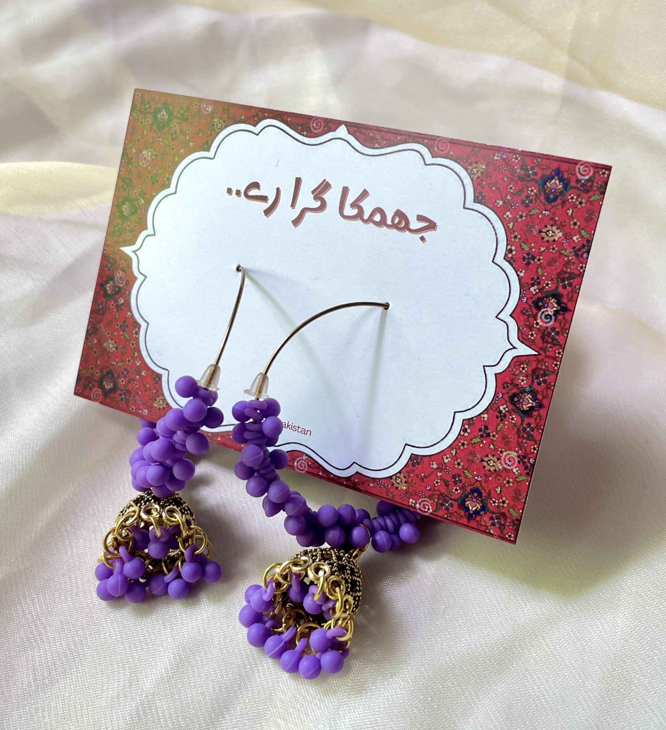 PURPLE Bali Jhumka