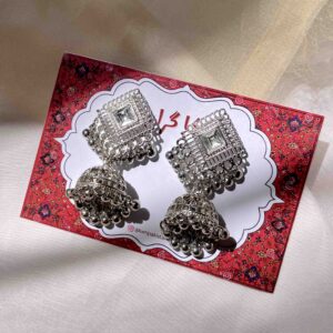KITE - Oxidised Silver Jhumka