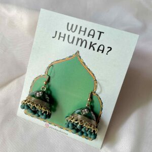 Golden GREEN - Bling Jhumka