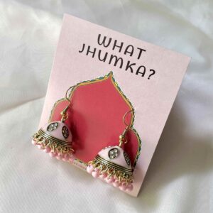 Golden PINK - Bling Jhumka