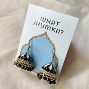 BLACK & WHITE - Whimsy Jhumka