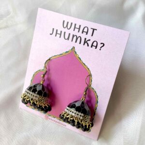 BLACK & GREY - Whimsy Jhumka
