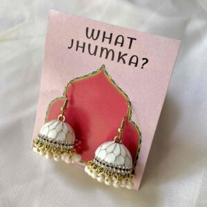 SWAN WHITE - Whimsy Jhumka