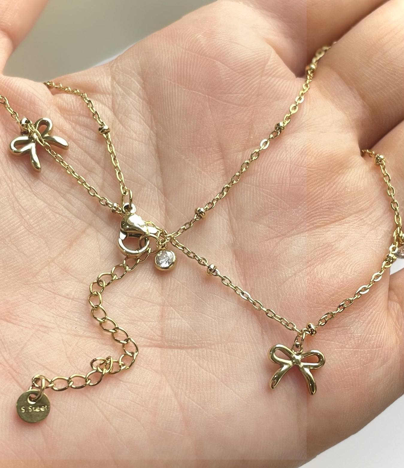 Whimsy Bow Necklace - Stainless-Steel - Image 2