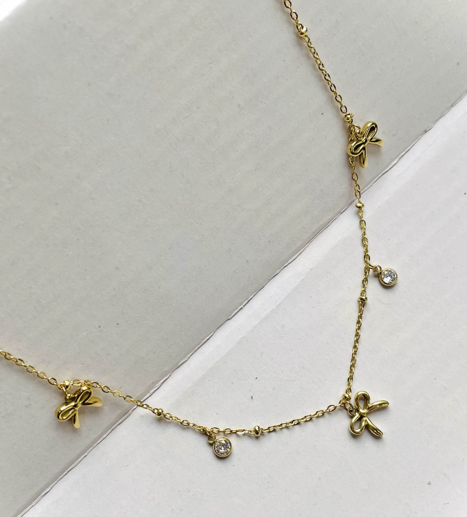 Whimsy Bow Necklace - Stainless-Steel - Image 3