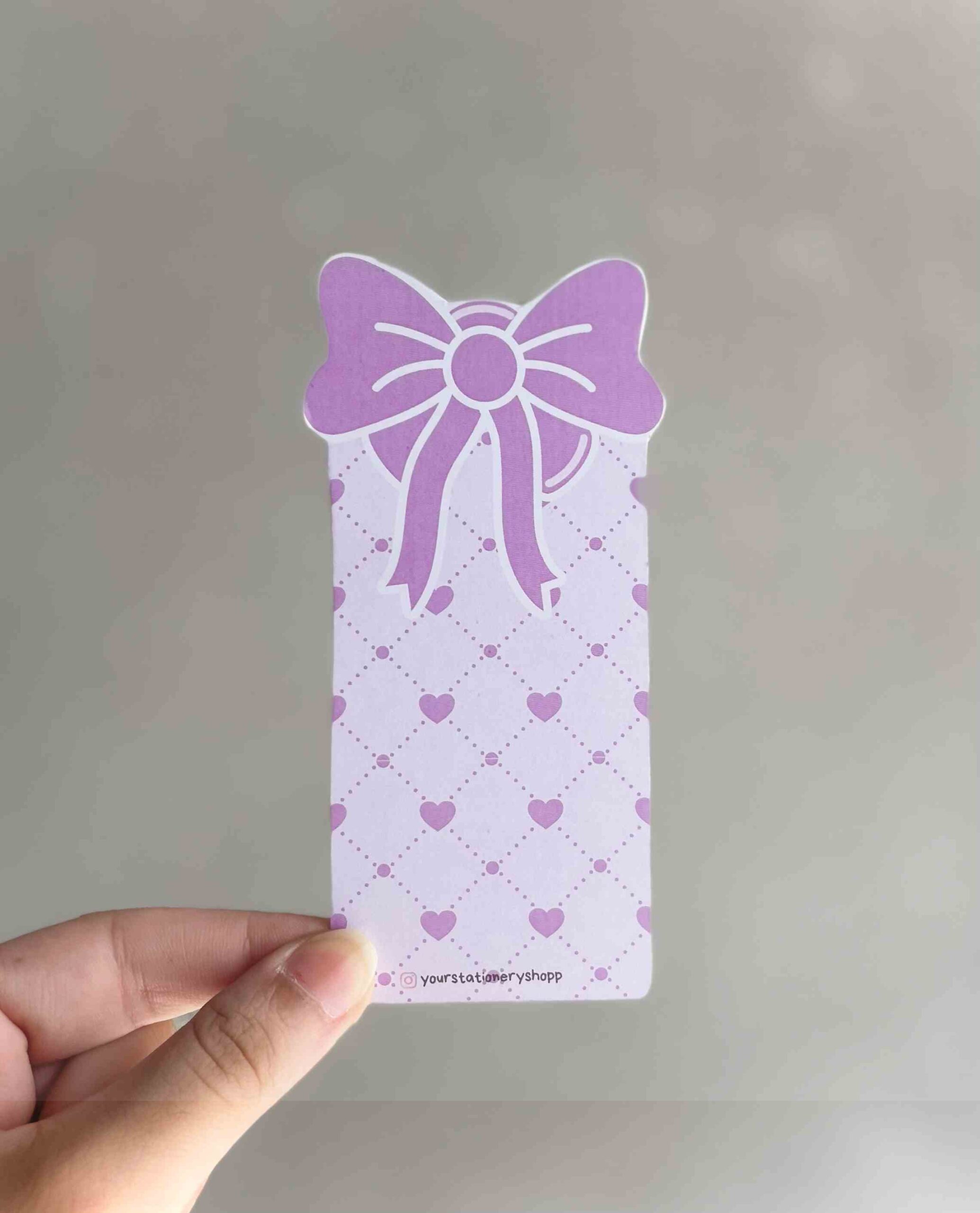 Bow Heart - Bookmark