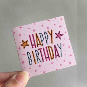 Whimsy HAPPY BIRTHDAY - Mini Card