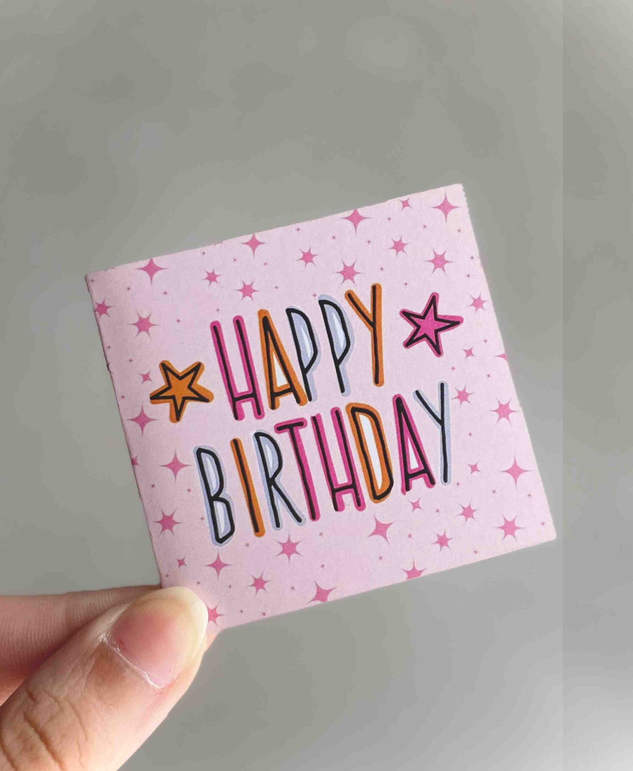 Whimsy HAPPY BIRTHDAY - Mini Card