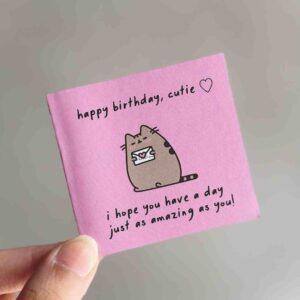 Happy Birthday cutie - Mini Card