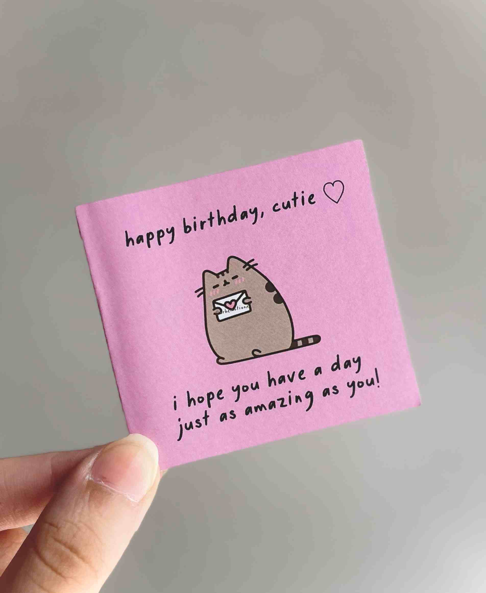 Happy Birthday cutie - Mini Card