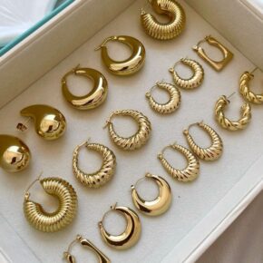 Stainless Steel Golden Earpieces