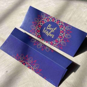 BEST WISHES - Blue Cash Envelope