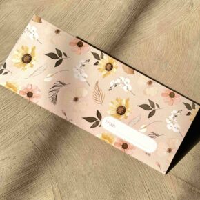 Beige Floral - Cash Envelope