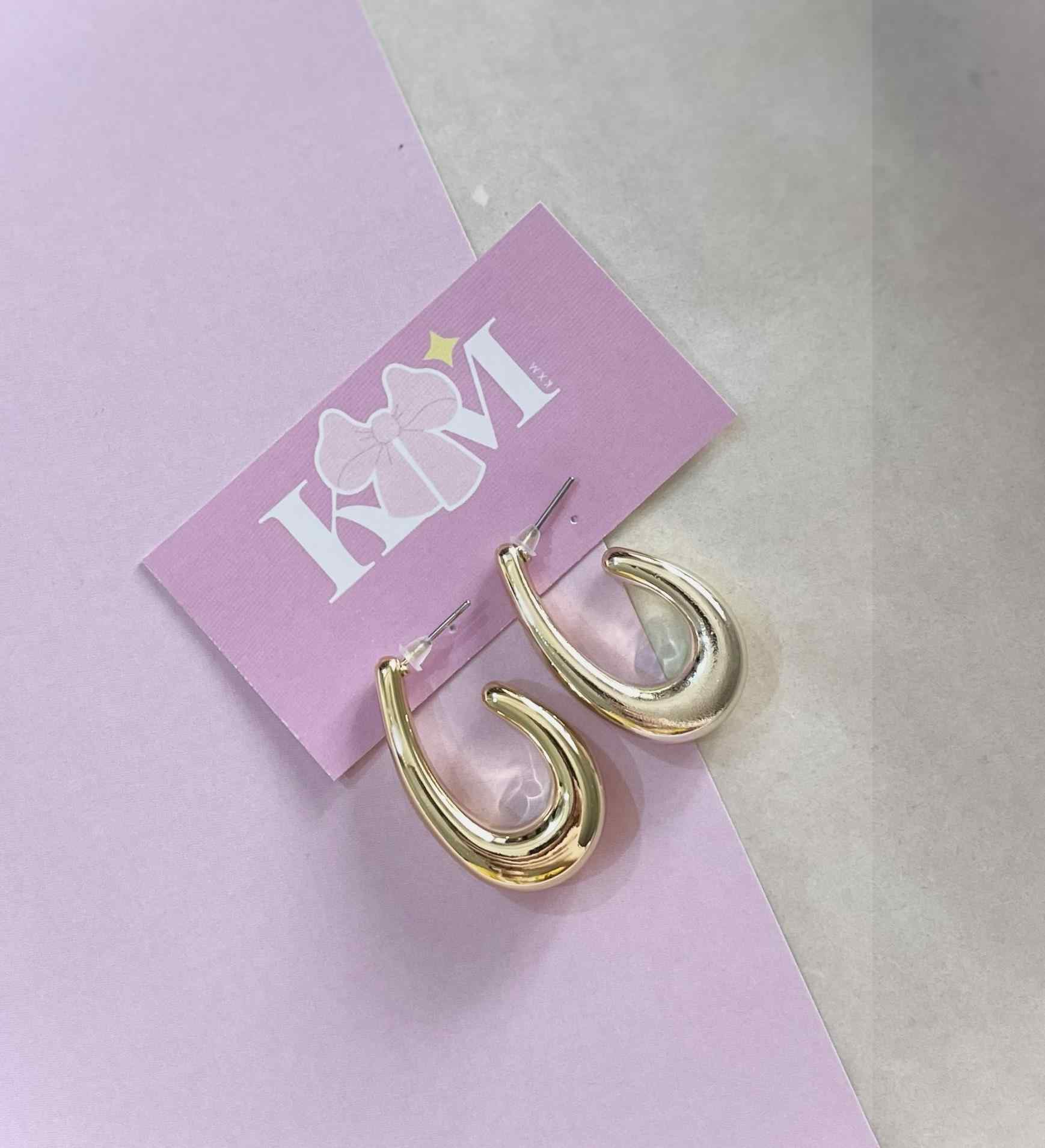 Hooked Golden Hoops