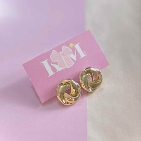 KNOT - Golden Ear stud